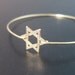 Star of David Bracelet, Star of David Bangle Bracelet, Bat Mitzvah Jewelry, Bat Mitzvah Gift, Jewish Star Bracelet, Star of David Jewelry