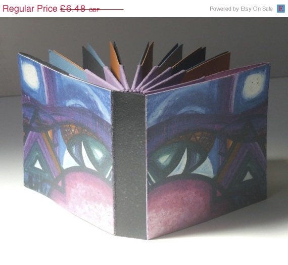 15% OFF How to make Hedi Kyle's Blizzard Book (Folded Origami Fan Book) e-book tutorial, with Designer Cover No.1 - The Bridge