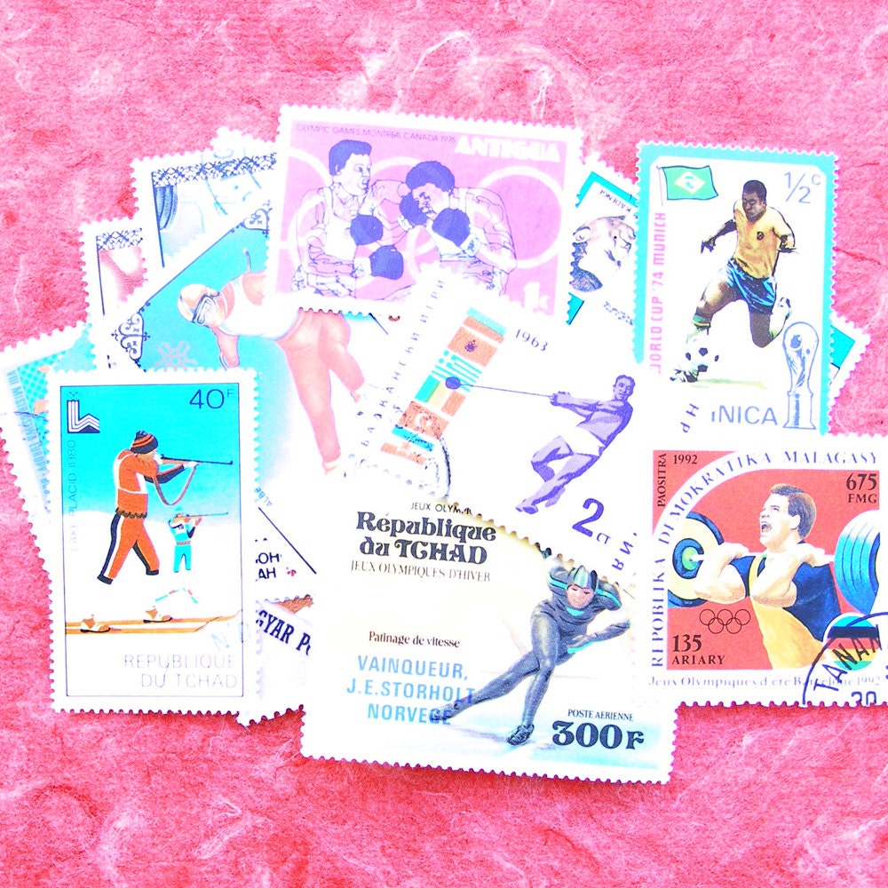 Sports Themed Postage Stamps