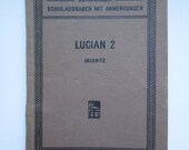 Greek Latin textbook Lucian 2 from German, Leipzig 1883