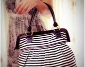 Women Handbag, Diaper bag Black white, Tote bag, Canvas Bag, Laptop Bag, Book Bag