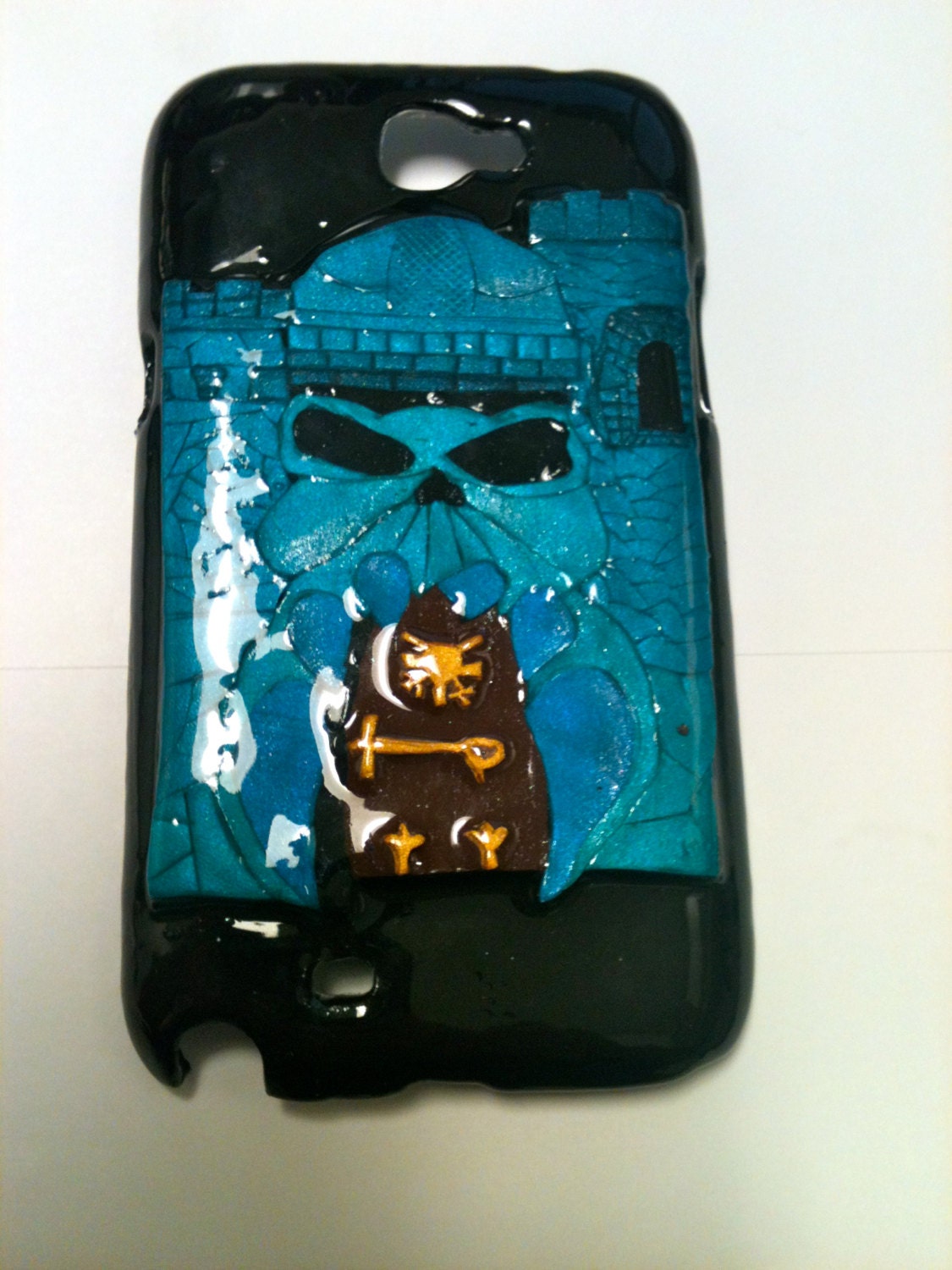 Reserved for dylanshaw1 He-Man inspired Castle Greyskull Samsung Note 2 hard cover case