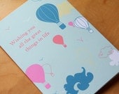 Birthday Card / Best Wishes Card - Wishing you all the great things in life