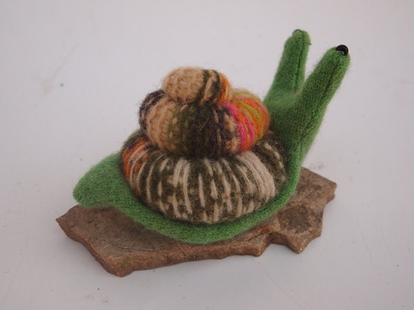 woodland snail, garden snail, waldorf toy, all natural toy, eco friendly toy, small stuffed snail, stuffed animal,