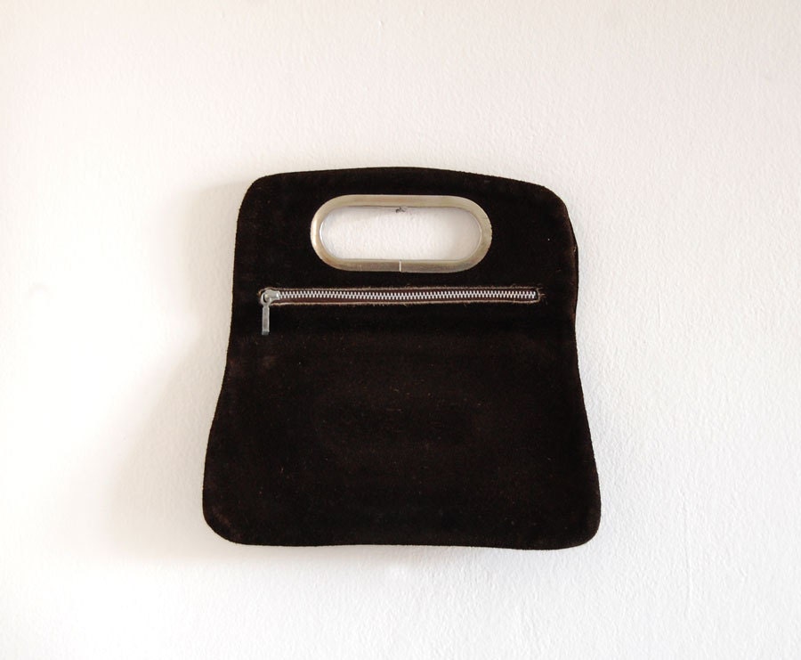 vintage italian leather clutch