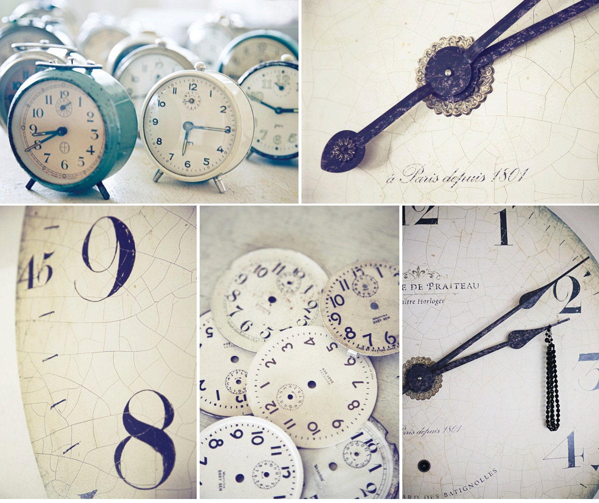 clocks postcard sets