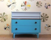 Two Toned Turquoise Dresser