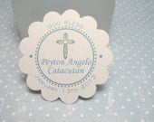 BAPTISM tags - Blue & gray -  by Just Scraps N Things