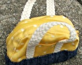 Yellow Off-White and Blue Bag Tote for American Girl Doll