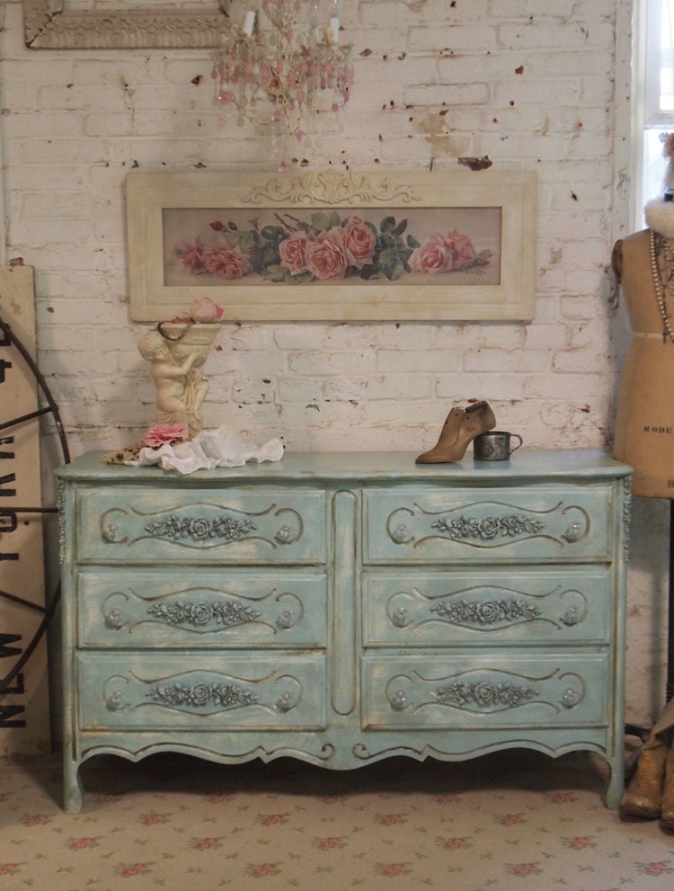 RESERVE ROBERTA Painted Cottage Chic Shabby White French Dresser DR59
