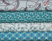 Blue Fat Quarter Fabric Bundle Revive by Pat Bravo