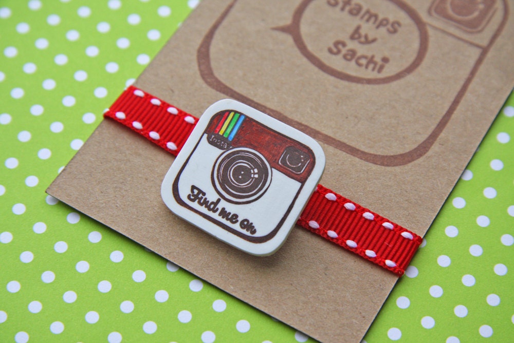 Find me on Instagram -Shrink Plastic Brooch-