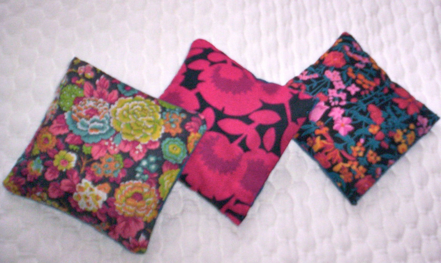 Lavender sachets, aromatherapy, Liberty of London tana lawn, set of three
