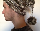Men Hat Pattern - Pom Pom Men Hat - How to Knit a Hat - A step by step detailed tutorial -Beginners knit hat  pdf pattern