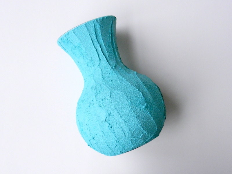 Turqouise Vase / Aqua Blue Vase / blue home decor