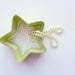 Yellow Star Candy dish / yellow stained concrete bowl / glass and concrete art / yellow Home Decor / star dish