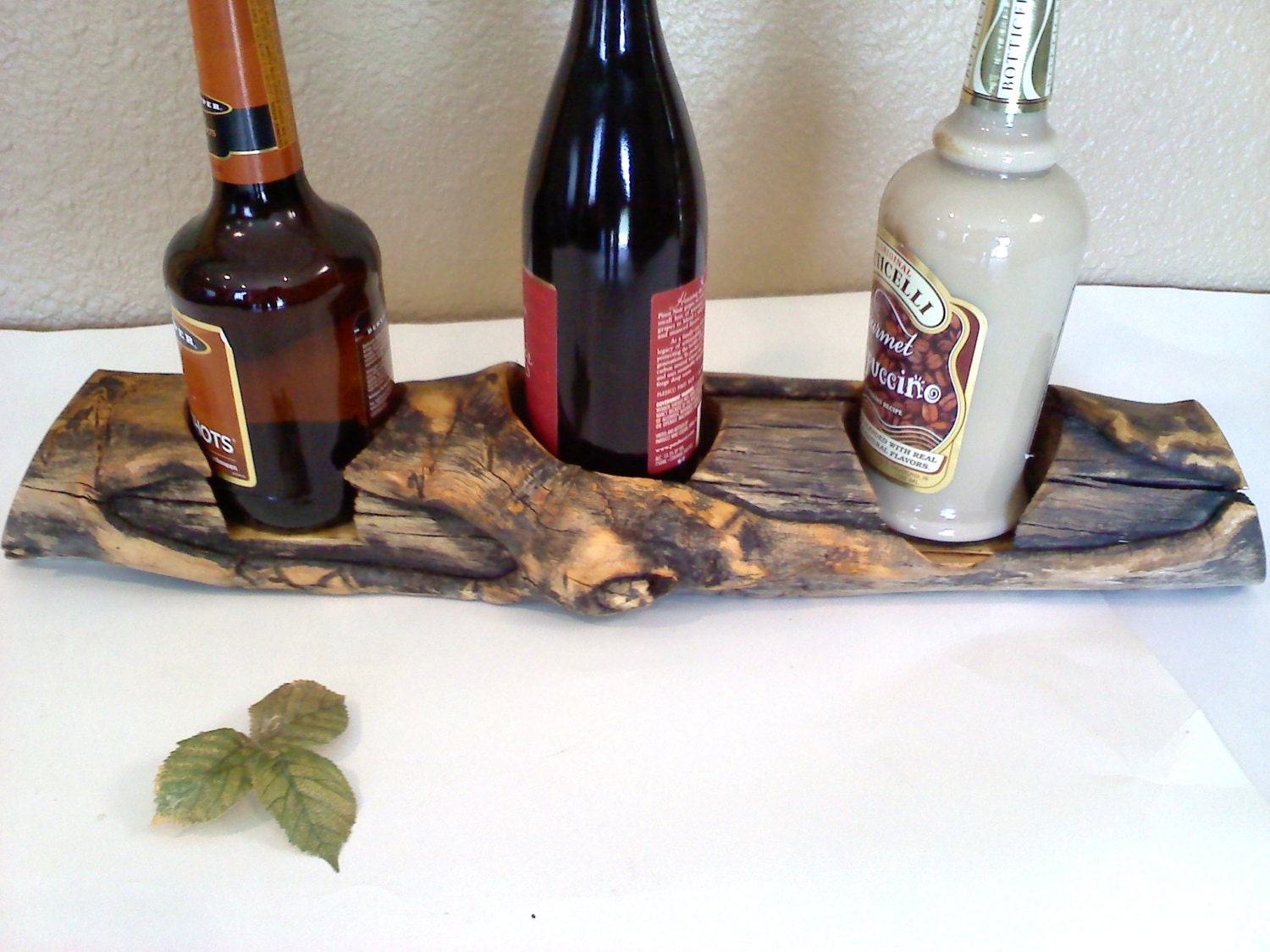 Elk Rub  Aspen Bottle  Rack for tabletop bar