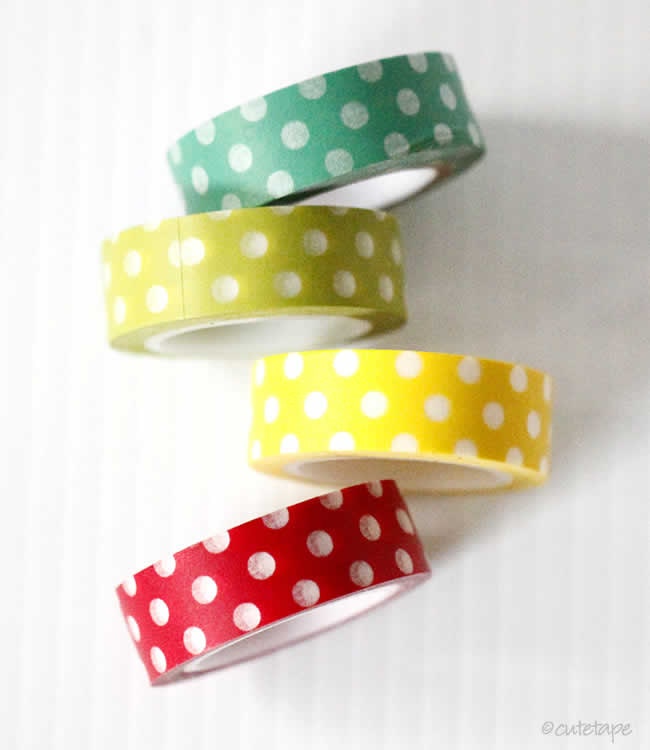 Large Dots Washi Tape Chugoku (CHOOSE ONE)