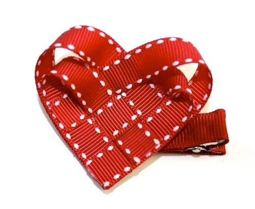 Woven Heart Ribbon Sculpture