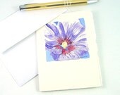 Purple Flower Art Hibiscus Original Watercolor Painting