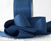 May Arts Silk Ribbon By the Yard - Navy - 1.25" wide