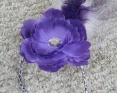 Purple and White Relay for Life Inspired Fascinators