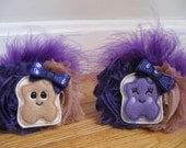 Peanut Butter and Jelly BFFs Barrette Set