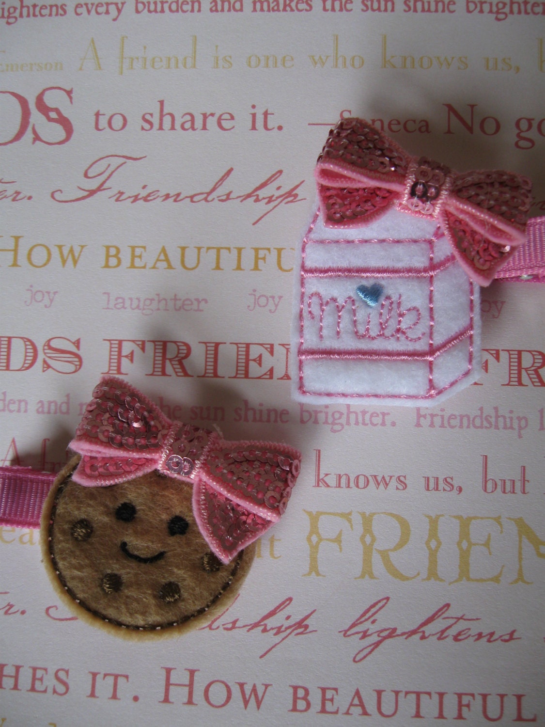 Milk and Cookies BFFs Barrette Set