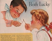 vintage wish bone 1945 advertisement carnation milk