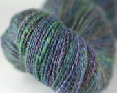 Changeling - mixed fiber 2 ply handspun yarn - sport weight, 399 yards