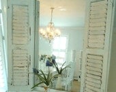 Mirror shutter shabby chic furniture