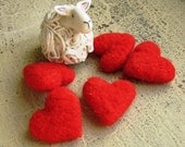 Mini Heart WOOL Ornies