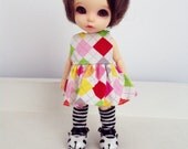 Middie blythe Lati yellow Puki fee cotton dress bjd