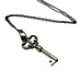Skeleton Key Necklace Pendant Ornate White Bronze Victorian - Gwen Delicious Jewelry Design