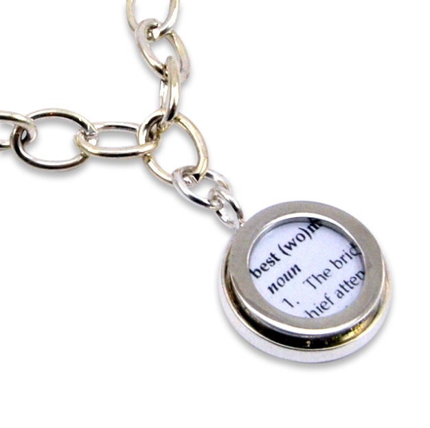 Custom Wedding Charm Bracelet - Custom Bracelet - Bridesmaid Bracelet - Personalized