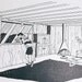 1957 mid-century Leisure-Time A-Frame Beach Cabin Plan . Douglas Fir Plywood Association . No.4