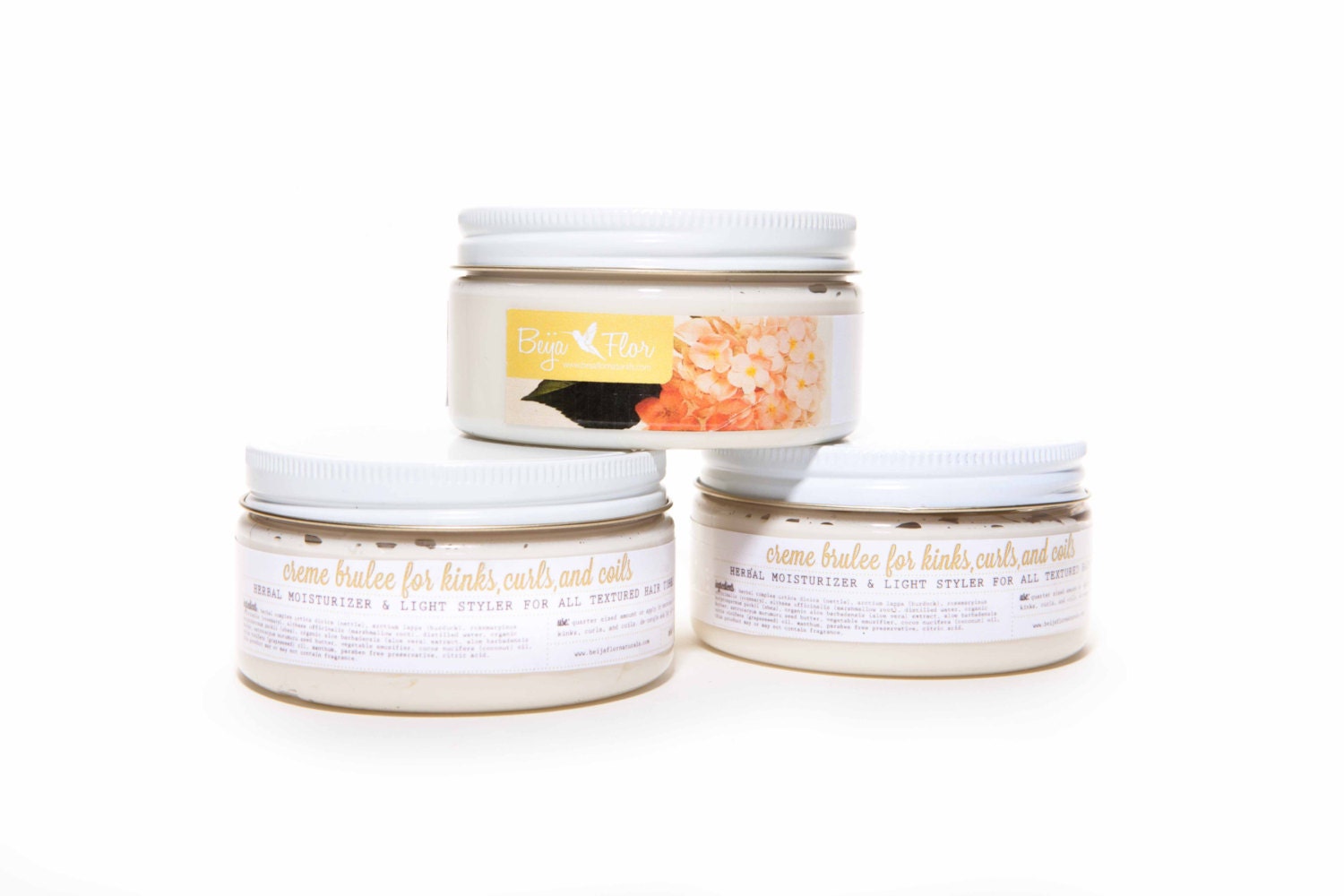 Moisturizing Leave In Hair Conditioner-Creme Brulee for Kinks, Curls and Coils-Moisturizer for Textured Hair  (8oz)