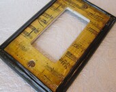 Sheet Music rocker light switchplate cover handcrafted polymer clay IN STOCK