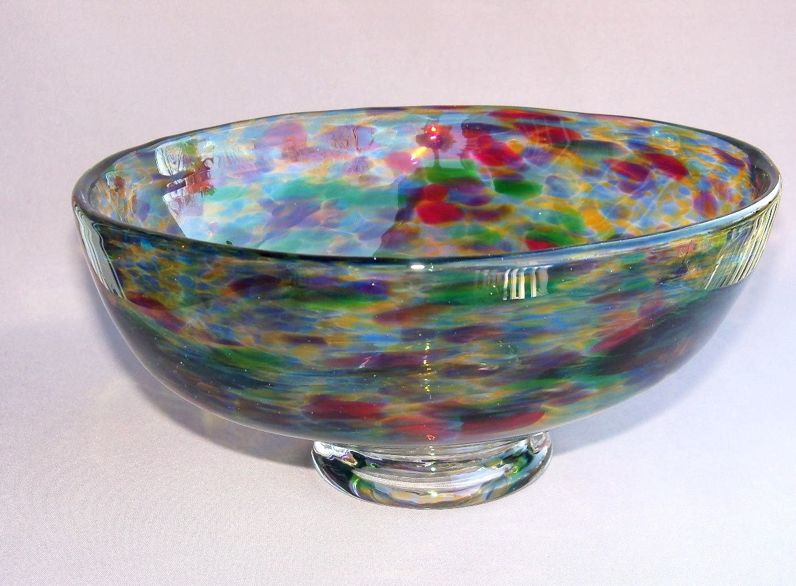 Hand Blown Glass Fruit,Decorative  Bowl