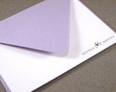 Custom Letterpress Printed Icon Note Cards- Set of 24