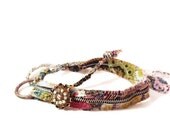 Reserved.  Zippy Boho Headband with Vintage Bling by itzaChicThing