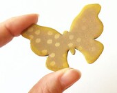 Wooden Butterfly Brooch - AUTUMN BUTTERFLY