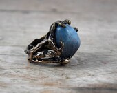 Sample sale - Reef ring in brass and Apatite - One of a kind