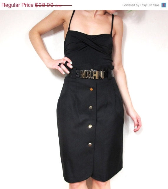 20% OFF VACATION SALE Black High Waist Chic Wiggle Pencil Skirt (Xs/S)