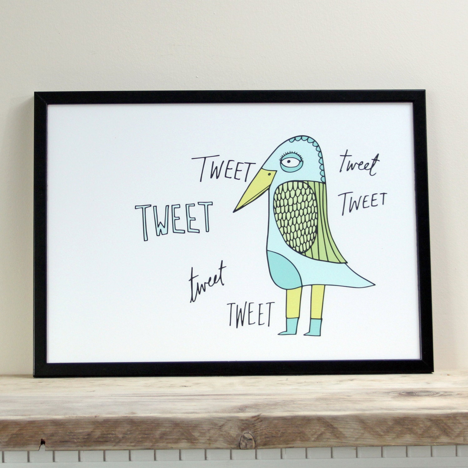 Tweet A3 Giclee Fine Art Print