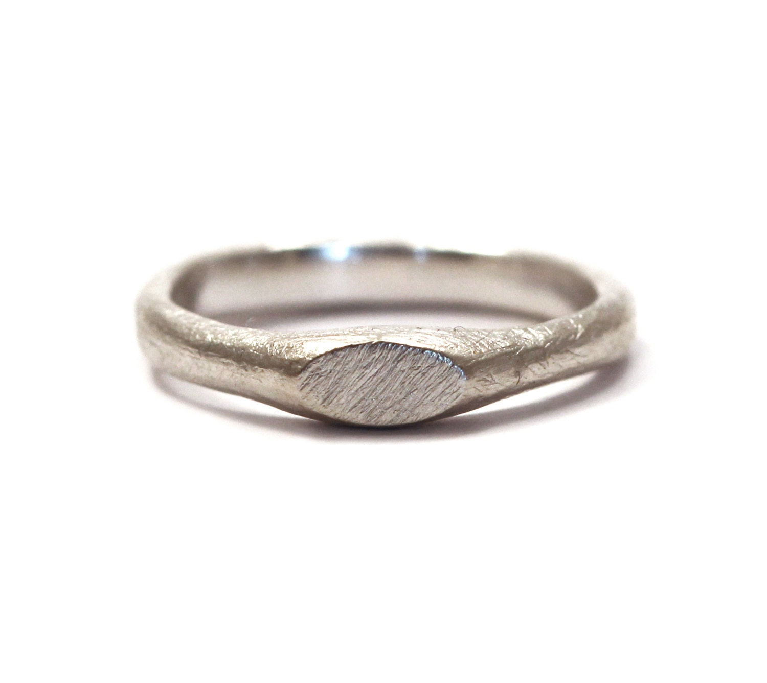 Tiny Silver Signet Ring