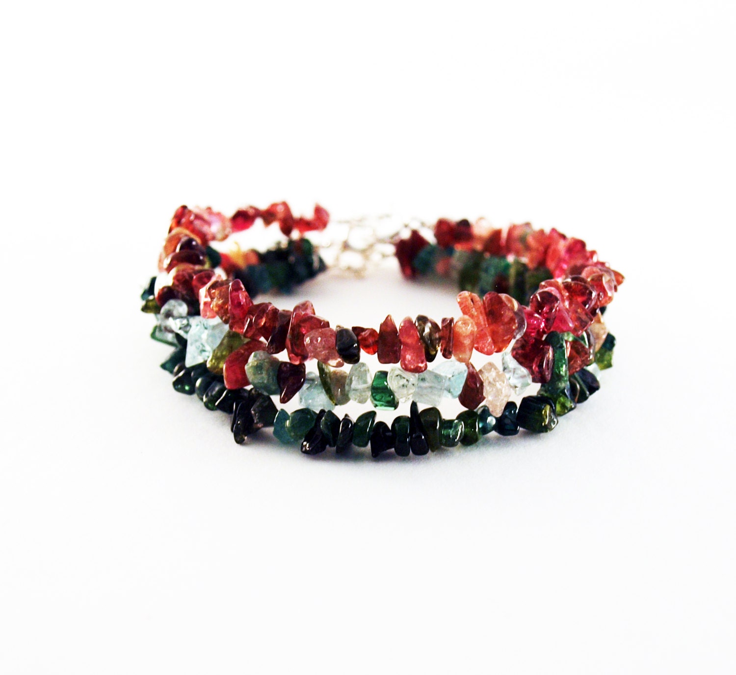 Set of 3- Stacking Tourmaline Bracelets