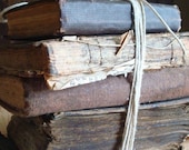 Sale 30% INSTANT Savings antique stack  of books, 1831 -  1896,