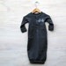 bicycle print baby gown in 0-3 months