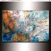Modern Abstract Painting ,Original Figurative Impressionism Palette Knife Horse Painting, large 36x24